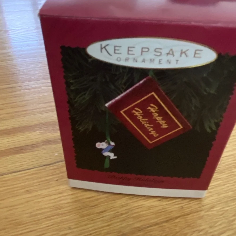 - Hallmark happy holiday photo holder ornament